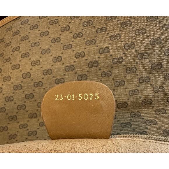 Gucci Vintage Micro GG Monogram Shoulder Cross Body Leather Canvas Bag - Picture 16 of 16